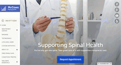 Desktop Screenshot of mccownchiropractic.com